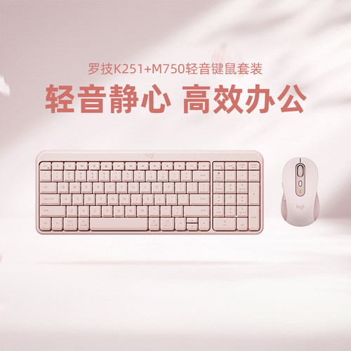 罗技K251+M750轻音蓝牙键鼠套装