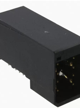 10028918-001LF 背板连接器2POS接头公型刀片板边缘通孔直角黑色