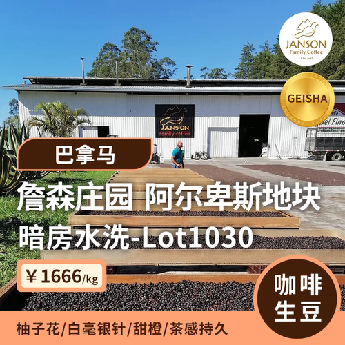 巴拿马暗房水洗瑰夏咖啡生豆