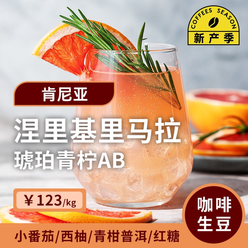 【26产季】涅里.琥珀青柠AB 肯尼亚水洗咖啡豆印格咖啡生豆
