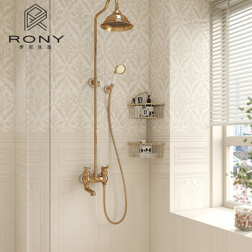 法式奶油风小花砖法罗兰艺术瓷砖