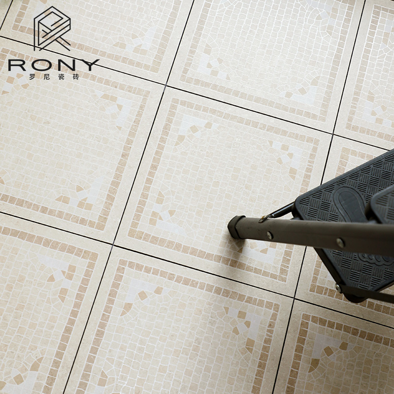 法式石材颗粒复古花砖防滑地砖
