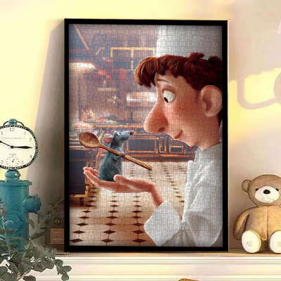 美食总动员定制拼图带框儿童益智1000片500玩具大成年人版解压300