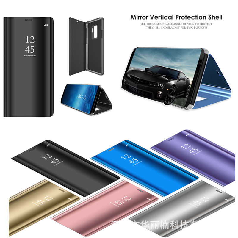 三星 A70翻盖支架手机壳 M20电镀镜面智能套 A30/A50防摔保护套|ruв категории Цифровые аксессуары, аксессуары для мобильных телефонов, телефон защитный кожух/оболочка - от Buy2taobao.com для оказания профессиональной услуги покупки агента Taobao