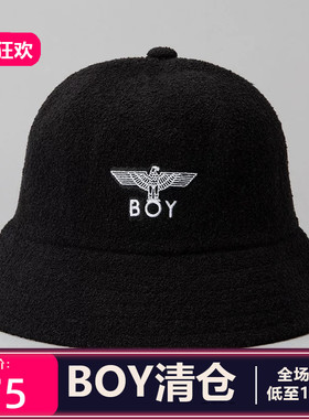 BOY LONDON专柜正品黑色渔夫帽2021新款老鹰帽子B211NT909902