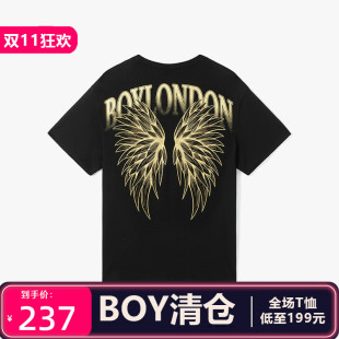 BOY LONDON专柜男女春夏潮牌烫金印花凉感T恤B261N0107002