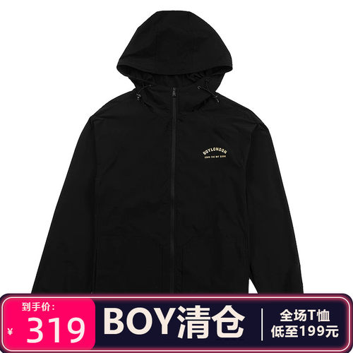 BOY LONDON 男女同款烫金老鹰防晒服梭织外套夹克B262N2301602