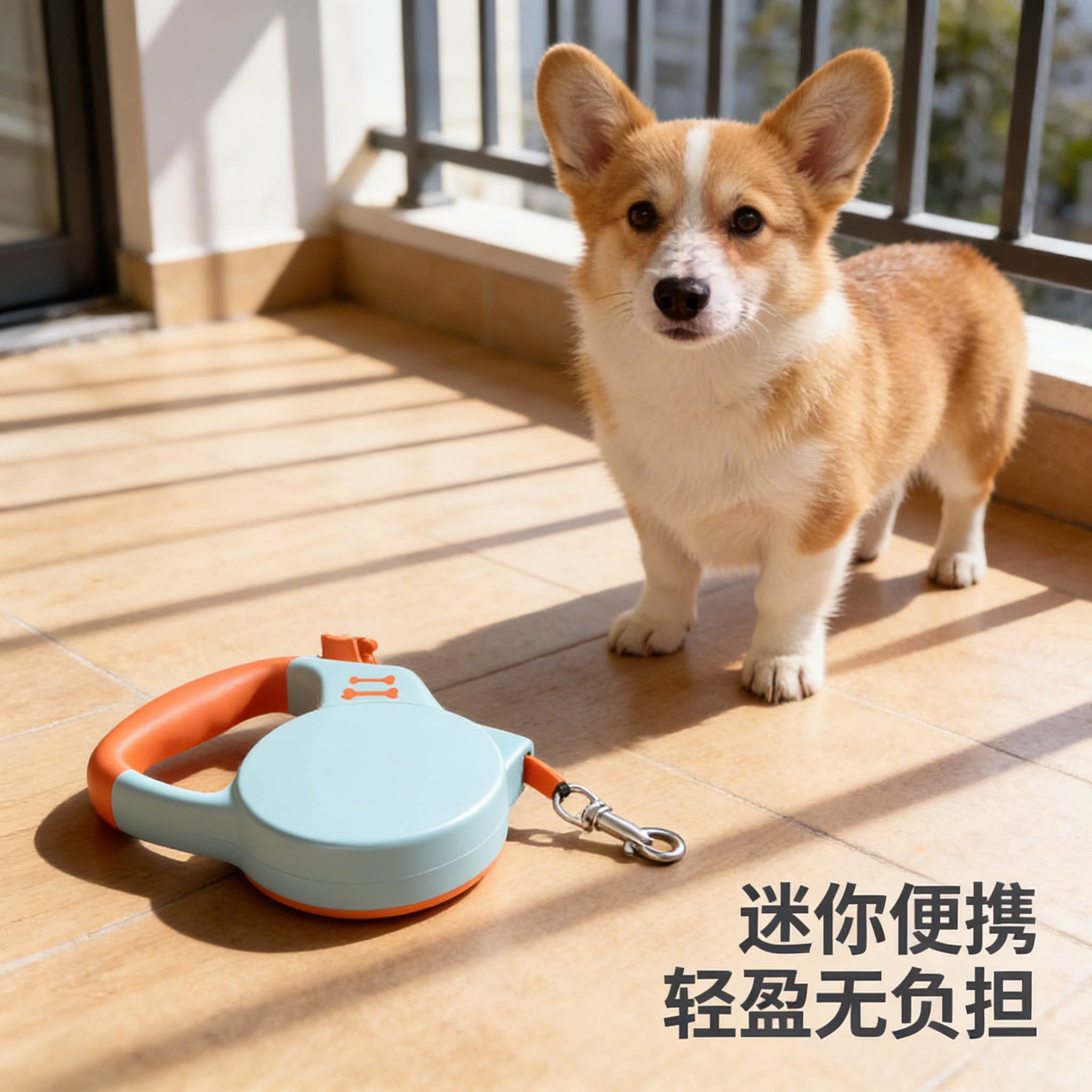 中小型出行宠物犬大狗拉绳牵引带遛狗链金毛户外超小体幼犬绳