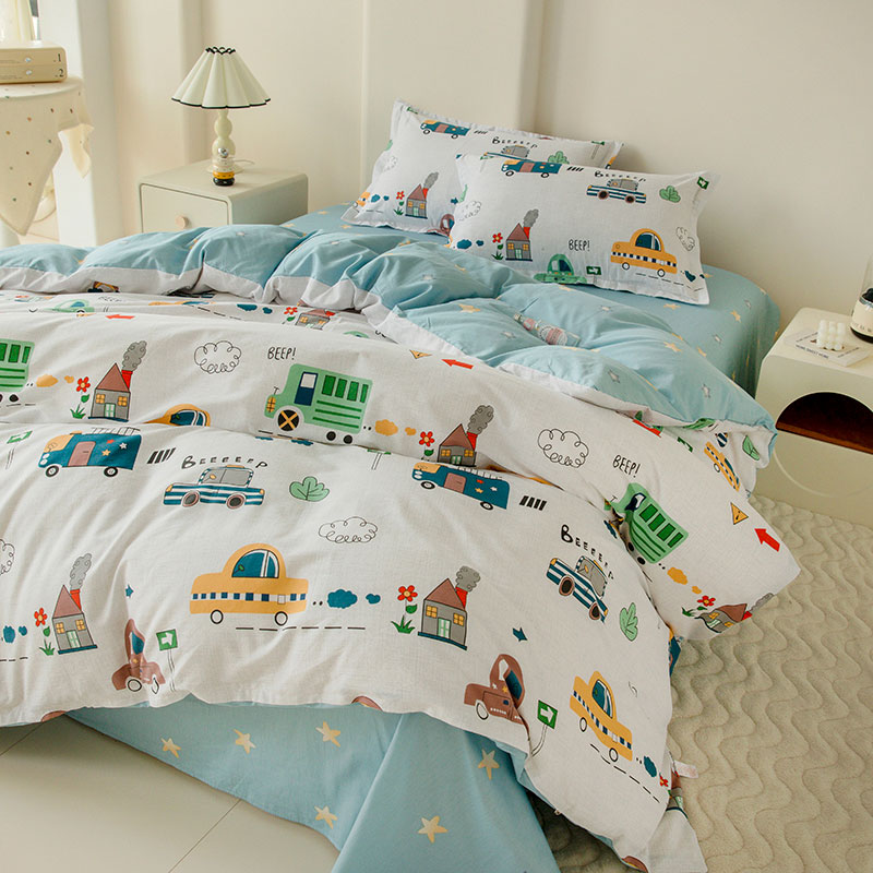 纯棉被套纯棉儿童被套单件婴儿