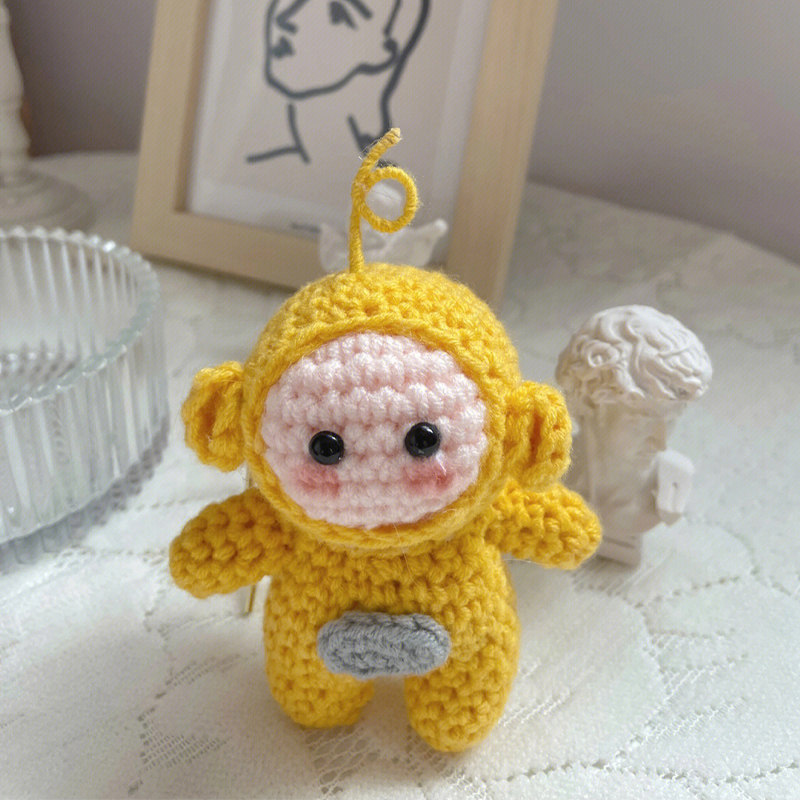TELETUBBIES HAND-KNITTED DIY MATERIAL PACKAGE WOOL DOLL CROCHET HAND-MADE GIRLFRIEND ROOMMATE GIFTS