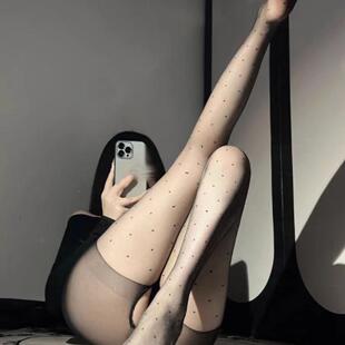 性感黑丝袜女黑透肤连裤袜夏季薄款防勾丝黑丝黑透肉丝袜