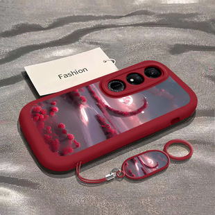 适用荣耀畅玩40手机壳honor保护套S新款硅胶Plus镜头全包C创意个性防摔套花海月亮男女同款手机软壳挂绳潮流