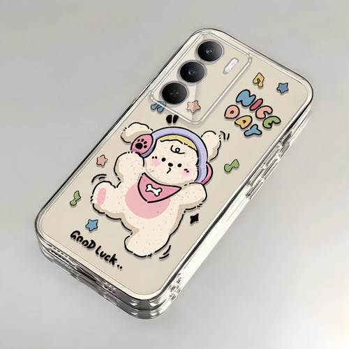 适用真我V70手机壳RealmeV70s保护套RMX3946新款镜面泡芙RMX3948外壳oppo全包防摔Realme后壳女生新款创意壳