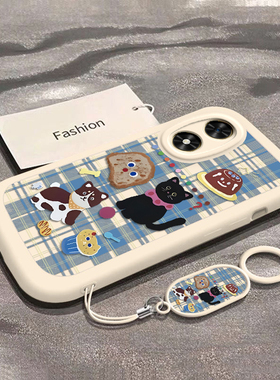 适用荣耀play9C手机壳新款HONORPLAY8t保护套HONORplay7t全包防摔P1ay6t潮流玻璃壳play5t小众轻奢可爱外壳