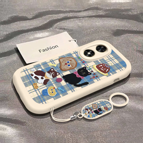 适用荣耀play9C手机壳新款HONORPLAY8t保护套HONORplay7t全包防摔P1ay6t潮流玻璃壳play5t小众轻奢可爱外壳
