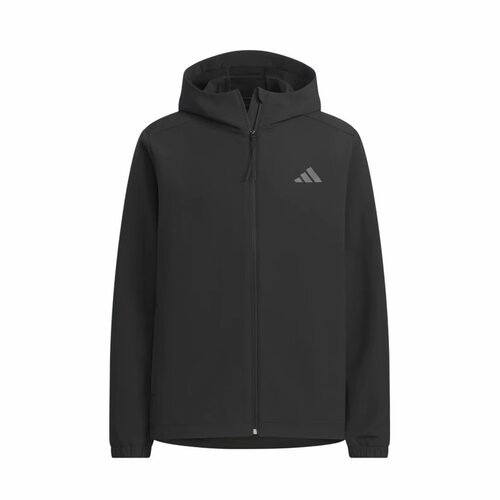 adidas 拒水防风休闲连帽软壳舒适修身夹克 男女同款KF5222