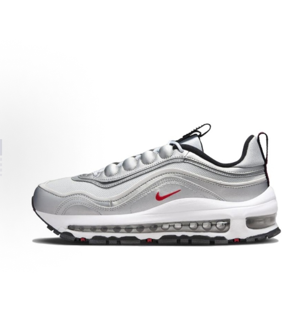 Nike Air Max 97 Futura液态银 耐磨 低帮 女款 银红HF0717-001