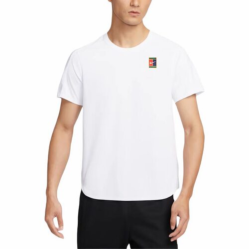 Nike 透气刺绣休闲圆领短袖T恤 男款 白色FZ6945-100
