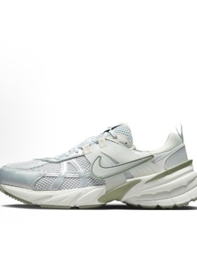 Nike V2K Run  低帮 休闲城市通勤跑步鞋 女款 灰绿色FD0736-006