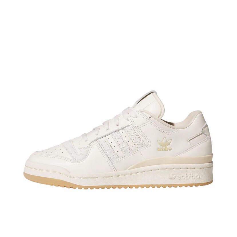 adidas originals FORUM 舒适百搭 低帮 板鞋 女款 米色JP8957图片