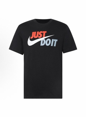 Nike Sportswear Just Do It  大Logo短袖T恤男款 黑色AR5007-010
