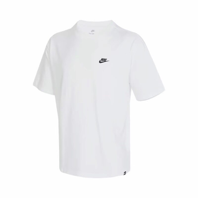 Nike Sportswear 纯色宽松圆领短袖T恤 男款 白色FV0376-100图片