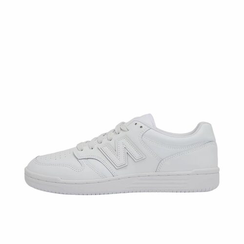 New Balance NB 480 二层牛皮人造革 低帮 男女同款 白色BB480L3W