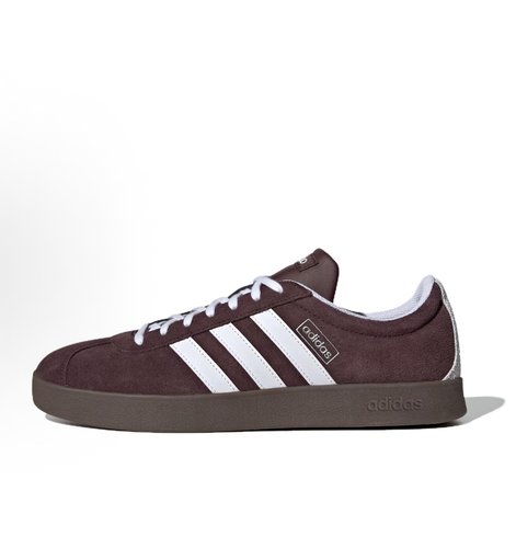 adidas VL COURT 2.0 薄底 耐磨 低帮 板鞋 男女同款 棕色JR8318