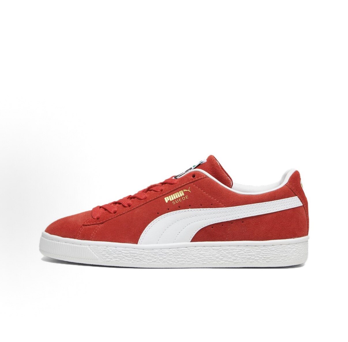 PUMA彪马 Suede 舒适经典 轻便 低帮 板鞋 男款 红白399781-02