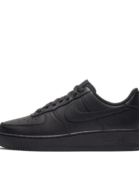 Nike Air Force 1 空军一号 轻便 板鞋 GS/低帮/全黑DD8959-001