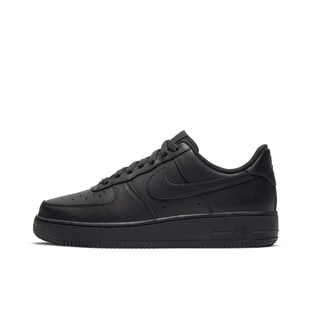 Nike Force Air 轻便 板鞋 空军一号 低帮 001 全黑DD8959