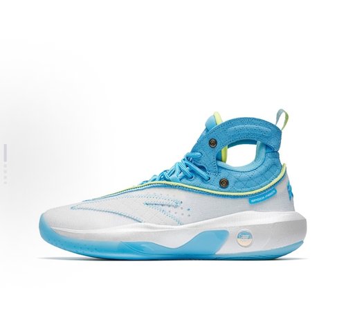 Anta安踏 KT8 汤普森8代  氮科技 篮球鞋 男款 白蓝黄112241101-1