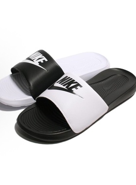 Nike VICTORI ONE SLIDE Slide Mix  EVA一字拖鞋 黑白DD0234-100