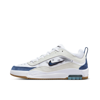 Nike Air Max Ishod 绒面革 网眼 板鞋 白色/蓝色FB2393-102