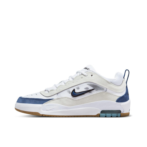 Nike Air Max Ishod 绒面革 网眼 板鞋 白色/蓝色FB2393-102
