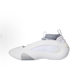 圆头系带 低帮 adidas 男款 Vol. 篮球鞋 纯白IE2696 Harden