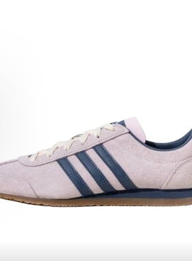 adidas VS JOG 2.0 舒适百搭 耐磨 低帮  男女同款 粉蓝色JS4442