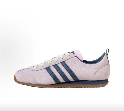 adidas VS JOG 2.0 舒适百搭 耐磨 低帮  男女同款 粉蓝色JS4442