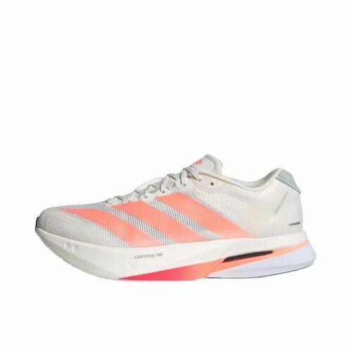 adidas Adizero Boston 13低帮 休闲跑步鞋 男款 白橙色JP9252鞋