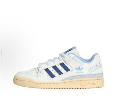 adidas originals FORUM 舒适贴合 低帮 板鞋 女款 白色KJ4299