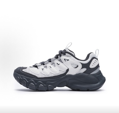 FILA斐乐 TRUFFLE 2.0 蘑菇鞋低帮 女款 白黑灰F12W531103FBD