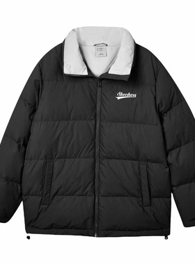 Skechers斯凯奇 缤纷休闲纯色立领保暖拉链斯凯奇L423U080-0018