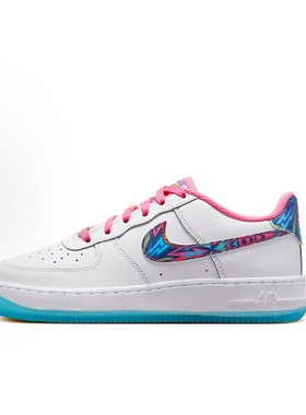 NikeAirForce 1 South Beach Multi-Color皮革低帮白色DZ4883-100