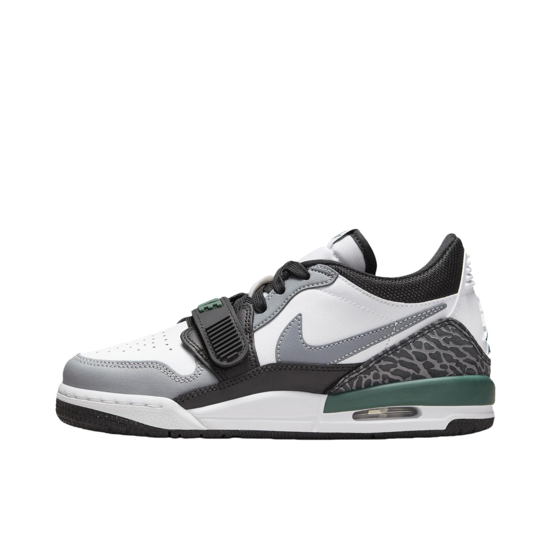 Jordan Legacy 312 LOW GS低帮 篮球鞋 白灰绿 青少年 CD9054-131