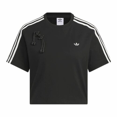 adidas originals  T-SHIRT时尚简约百搭短袖条纹  常规T恤KB6398