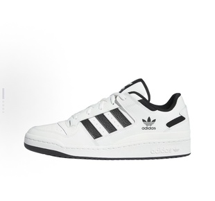 adidas originals FORUM Low Cl 舒适 板鞋 男女同款 白黑IH7830