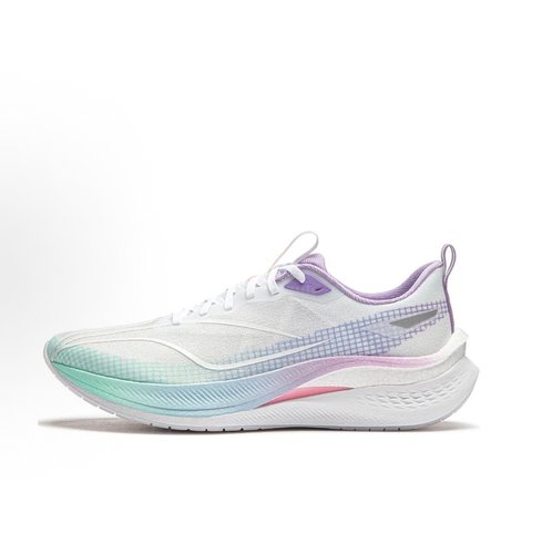 LiNing李宁 赤兔7 pro 棉花糖 䨻百搭透气 男款 白紫ARPV025-6