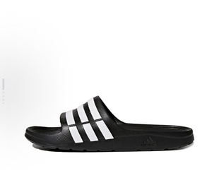 adidas Adilette Aqua 舒适 防滑一字拖鞋 男女同款 黑白G15890