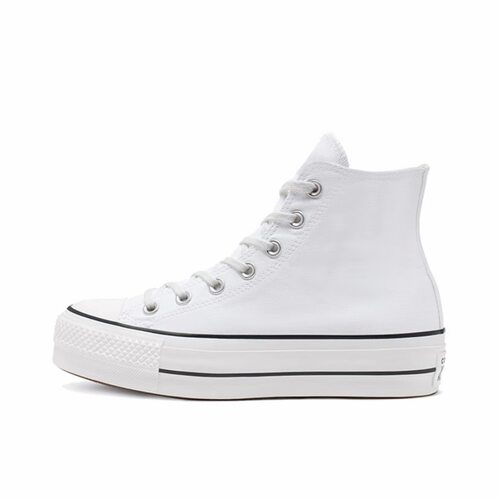 Converse  松糕底休闲 轻便 高帮 帆布鞋 女款 纯白560846C