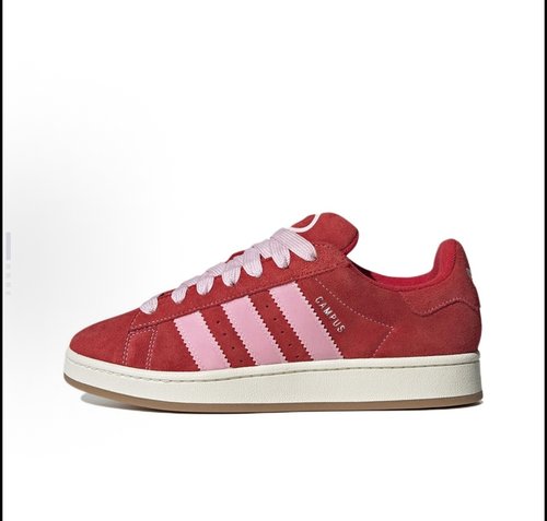 adidas originals  CAMPUS 00s  板鞋 男女同款 红粉色H03477